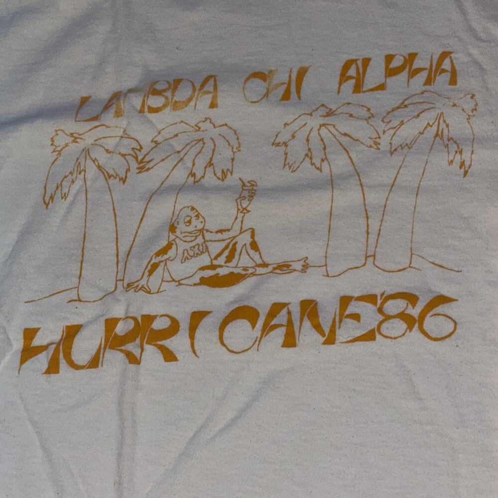 Vintage Lambda Chi Alpha Hurricanes Large 20x25 S… - image 2